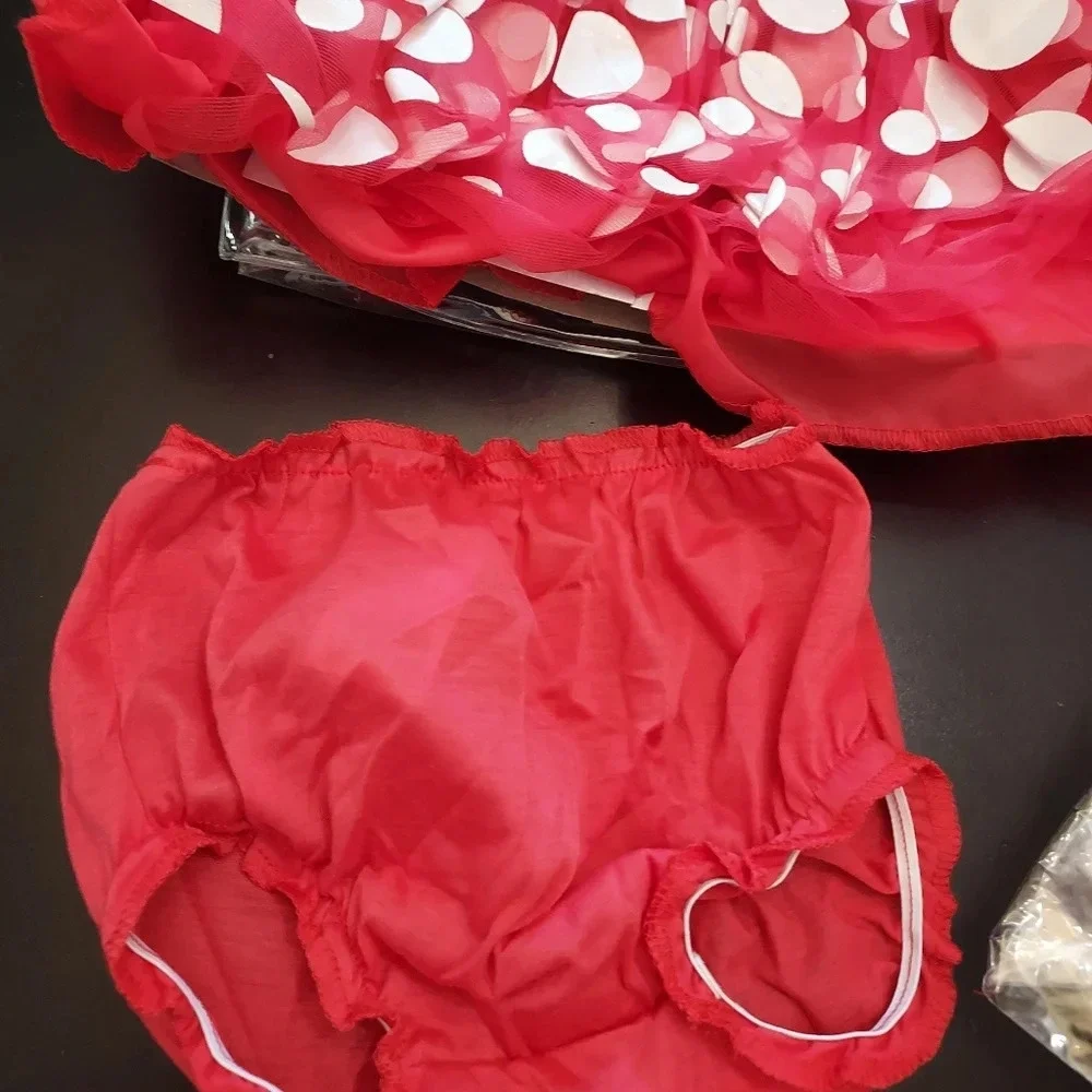 Disney Baby Minnie Mouse Outfit Halloween Costume in Size 12-18 Months COMPLETE